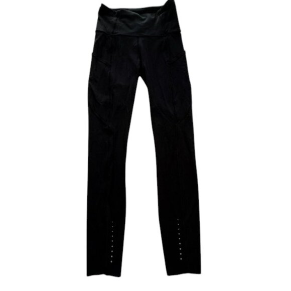 Lululemon Black Fast And Free 7/8  (25") Tight - Womens Size 2 - Picture 1 of 11